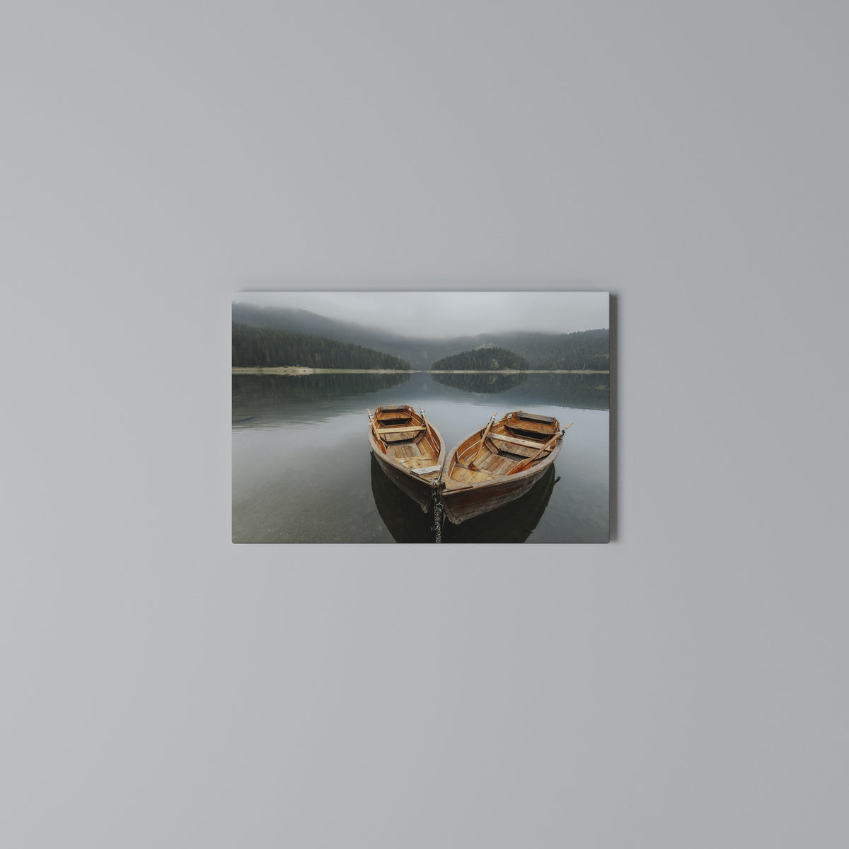 HARMONY OF BOATS Stampa su tela orizzontale