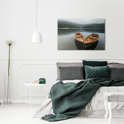 HARMONY OF BOATS Stampa su tela orizzontale