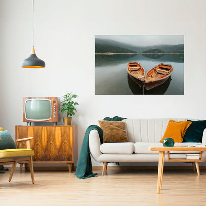 Poster orizzontale staccabile e attaccabile HARMONY OF BOATS