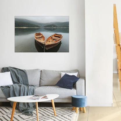 Poster orizzontale staccabile e attaccabile HARMONY OF BOATS