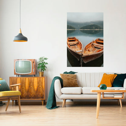 Poster verticale staccabile e attaccabile HARMONY OF BOATS