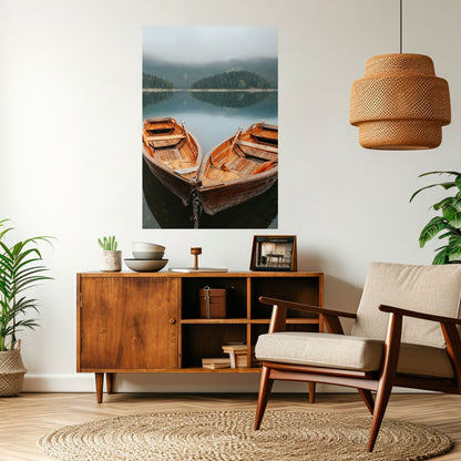 Poster verticale staccabile e attaccabile HARMONY OF BOATS