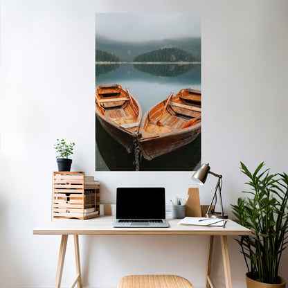 Poster verticale staccabile e attaccabile HARMONY OF BOATS