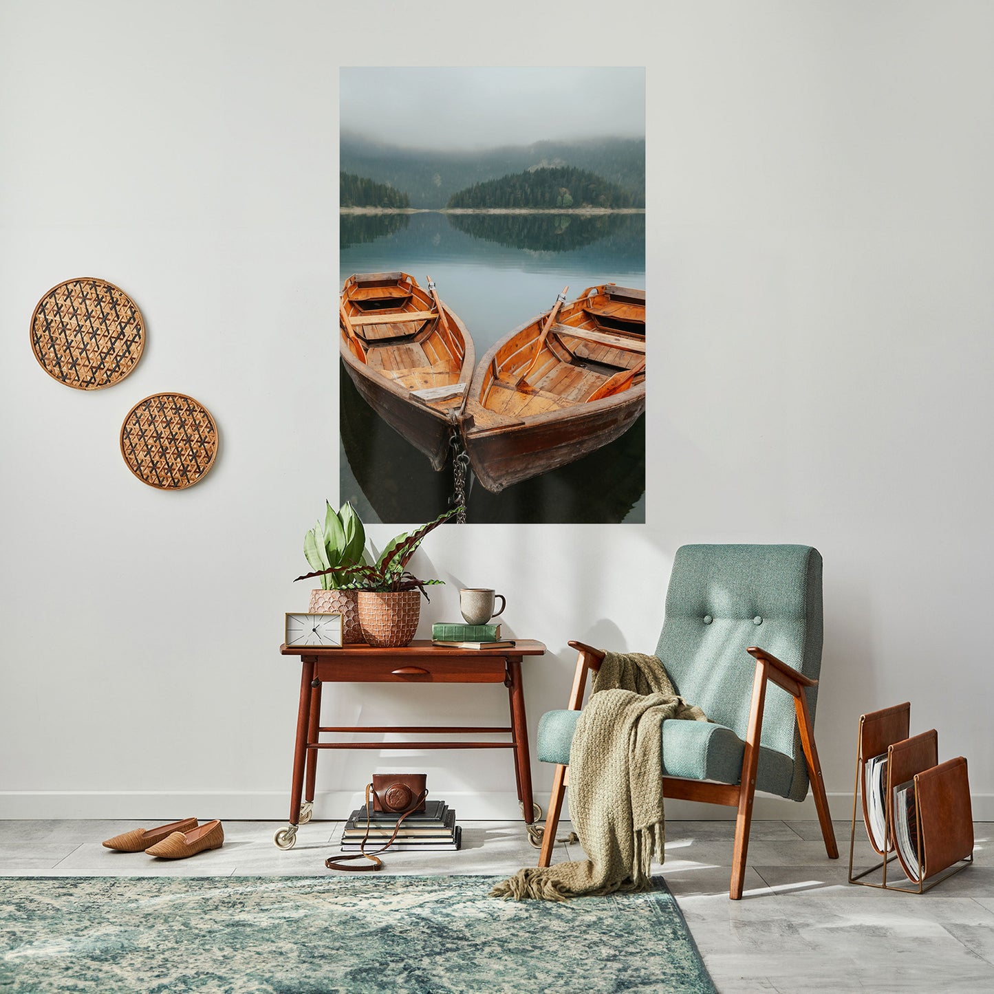Poster verticale staccabile e attaccabile HARMONY OF BOATS