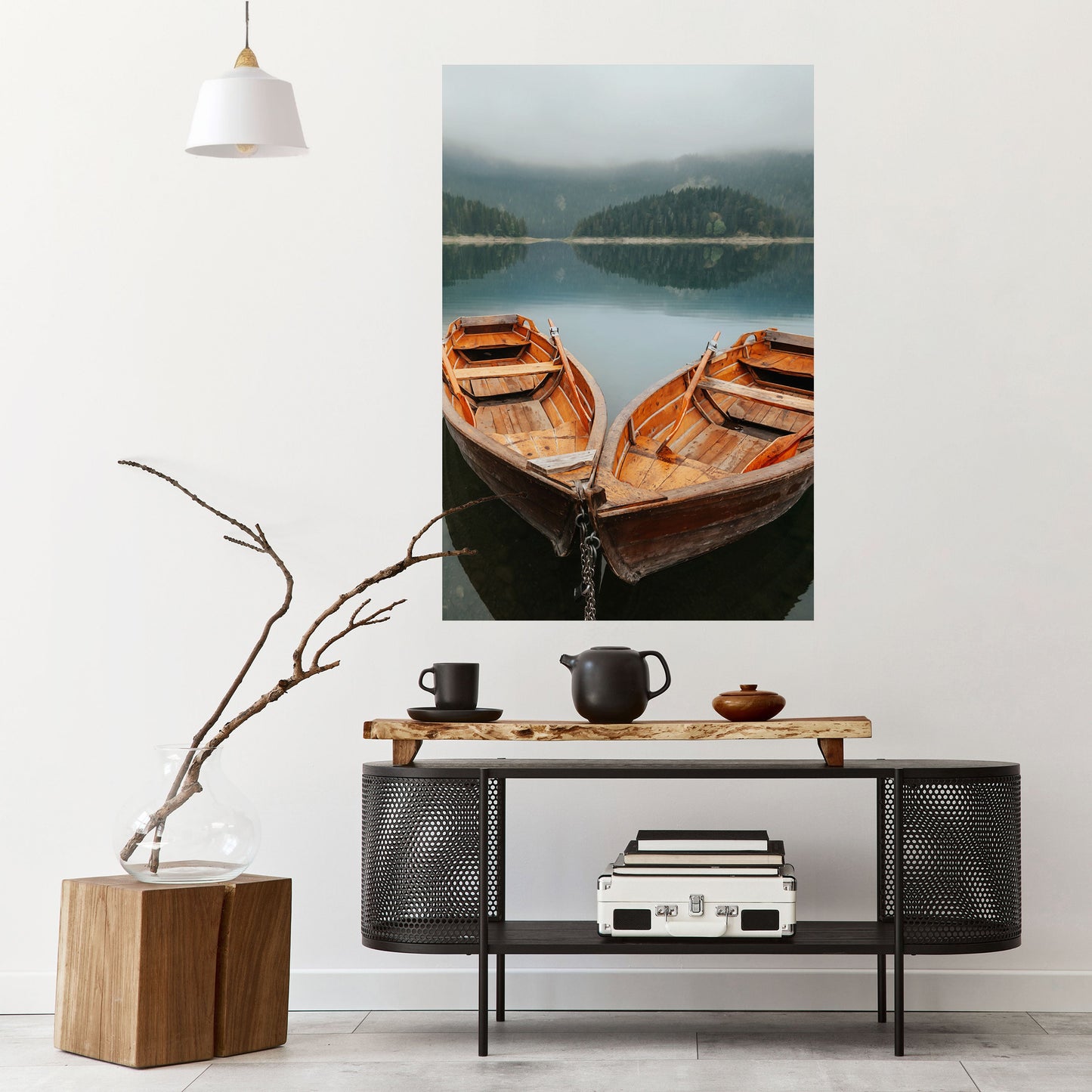 Poster verticale staccabile e attaccabile HARMONY OF BOATS