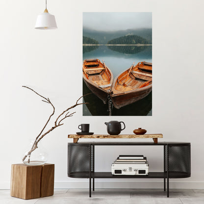 Poster verticale staccabile e attaccabile HARMONY OF BOATS