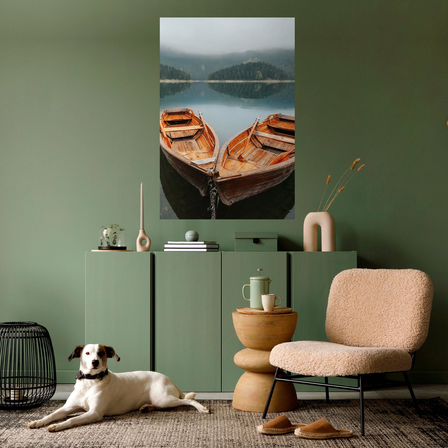 Poster verticale staccabile e attaccabile HARMONY OF BOATS