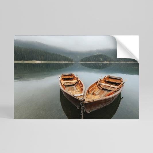 Poster orizzontale staccabile e attaccabile HARMONY OF BOATS