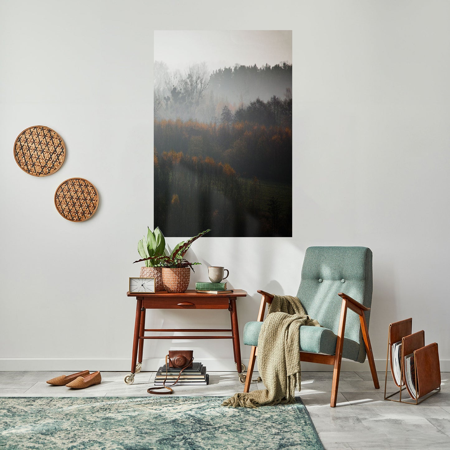 Poster verticale staccabile e attaccabile AUTUMNAL HAZE