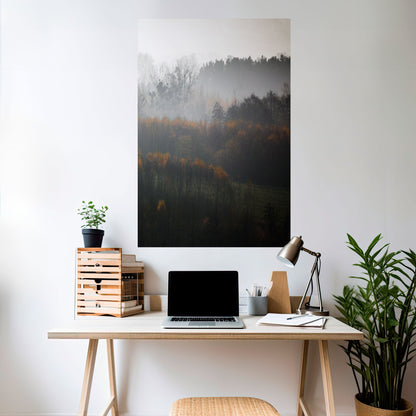 Poster verticale staccabile e attaccabile AUTUMNAL HAZE