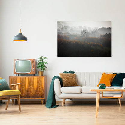 Poster orizzontale staccabile e attaccabile AUTUMNAL HAZE
