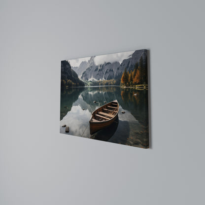 MOUNTAINSIDE REFLECTIONS Stampa su tela orizzontale