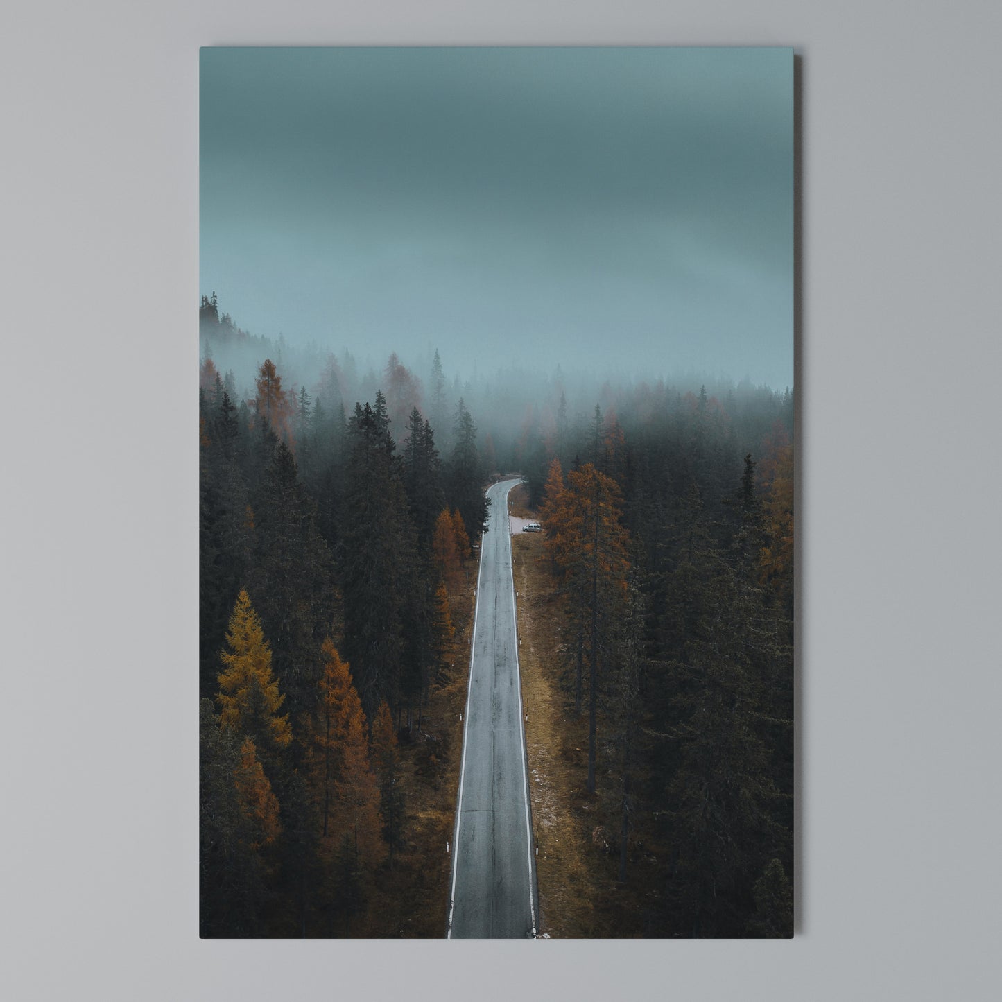 SERENE ROADWAY ESCAPE Stampa su Tela Verticale