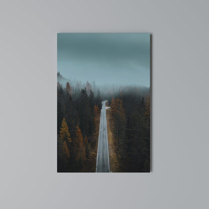 SERENE ROADWAY ESCAPE Stampa su Tela Verticale