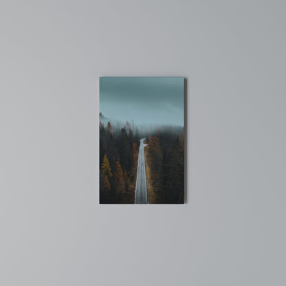 SERENE ROADWAY ESCAPE Stampa su Tela Verticale