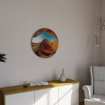 THE CANYON'S WHISPER Round Wall Art