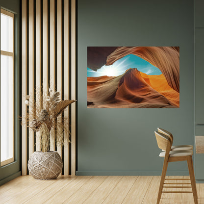 Poster orizzontale staccabile e attaccabile THE CANYON'S WHISPER