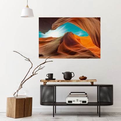 Poster orizzontale staccabile e attaccabile THE CANYON'S WHISPER