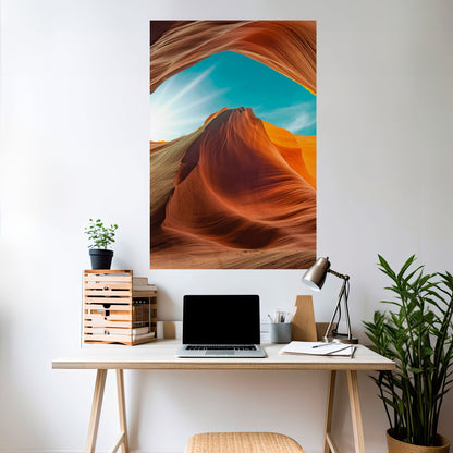 Poster verticale staccabile e attaccabile THE CANYON'S WHISPER