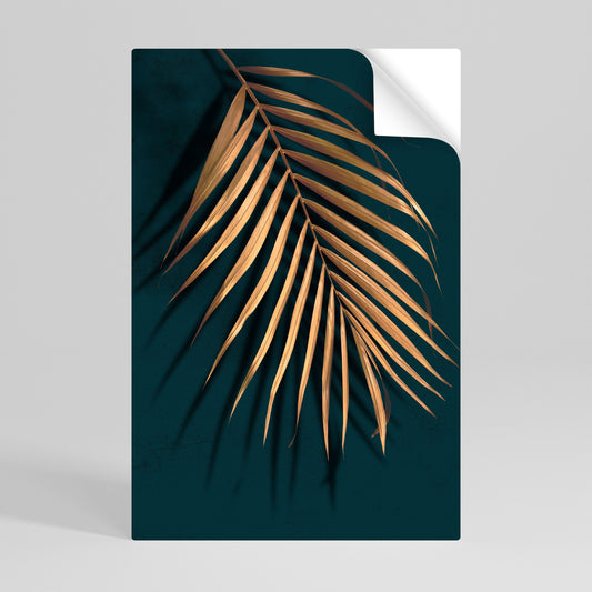 GOLDEN PALM WHISPERS Poster verticale staccabile e attaccabile