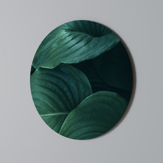 SUBTLE BOTANICAL HUES Round Wall Art