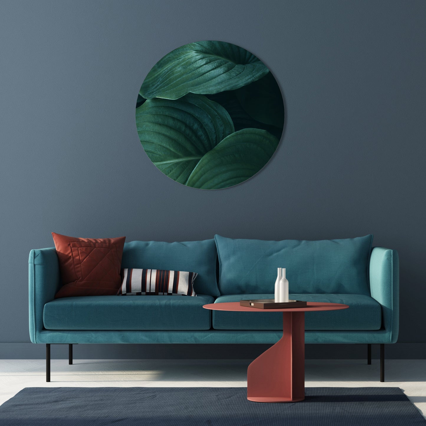 SUBTLE BOTANICAL HUES Round Wall Art