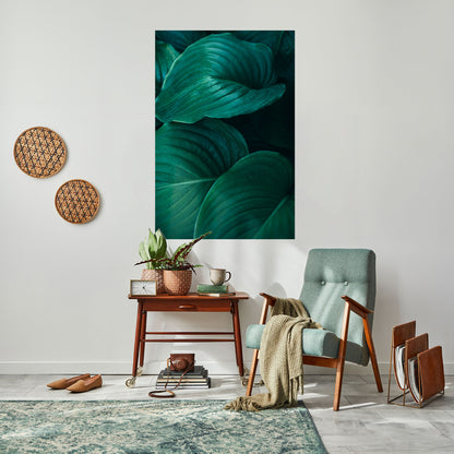Poster verticale staccabile e attaccabile con delicate tonalità botaniche