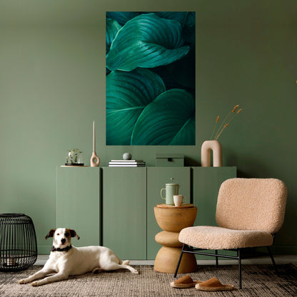 Poster verticale staccabile e attaccabile con delicate tonalità botaniche