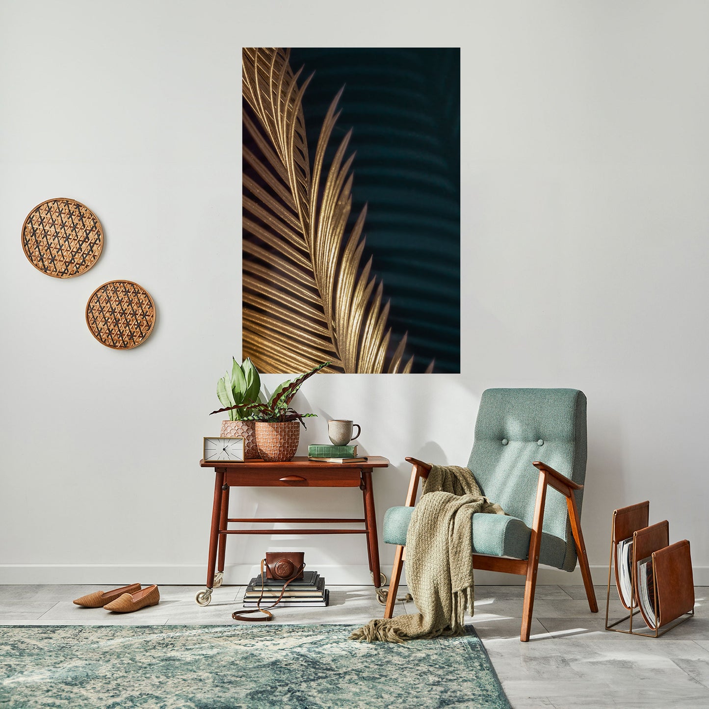 Poster verticale staccabile e attaccabile LUXE LEAF DANCE