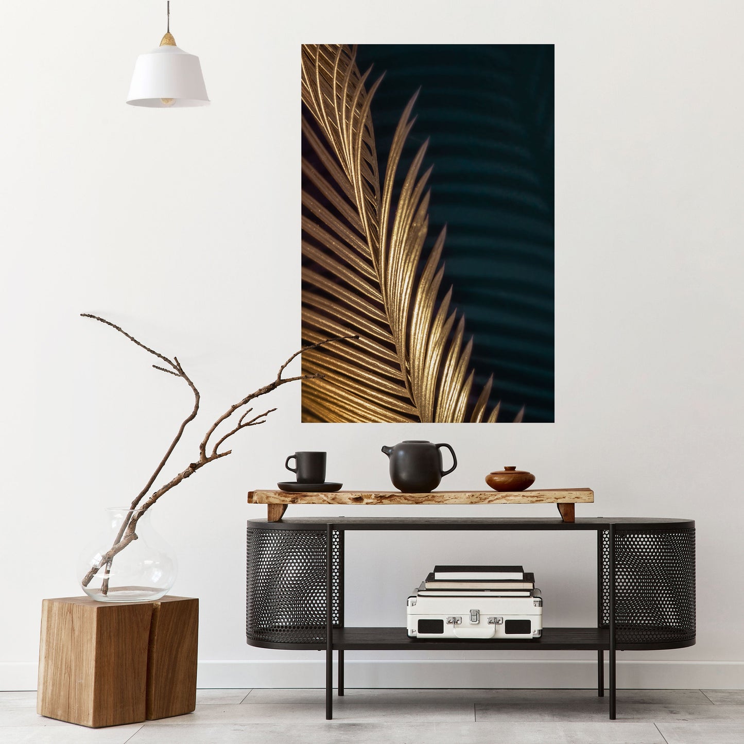 Poster verticale staccabile e attaccabile LUXE LEAF DANCE