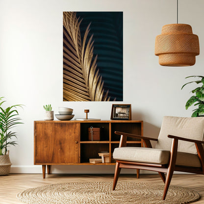 Poster verticale staccabile e attaccabile LUXE LEAF DANCE