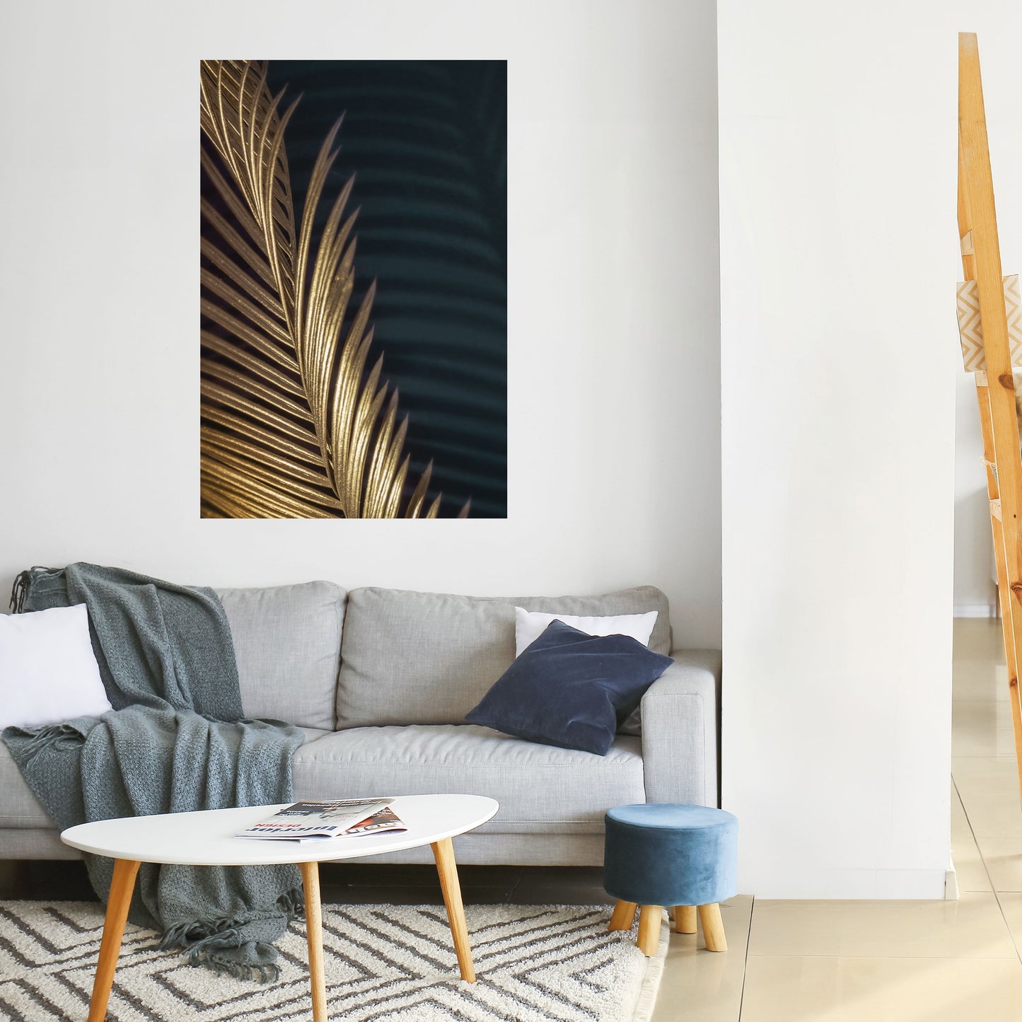 Poster verticale staccabile e attaccabile LUXE LEAF DANCE