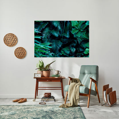 DEEP JUNGLE SERENADE Poster orizzontale staccabile e attaccabile