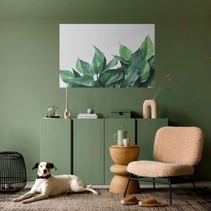 Poster orizzontale staccabile e attaccabile LUSH LEAFY WHIMSY