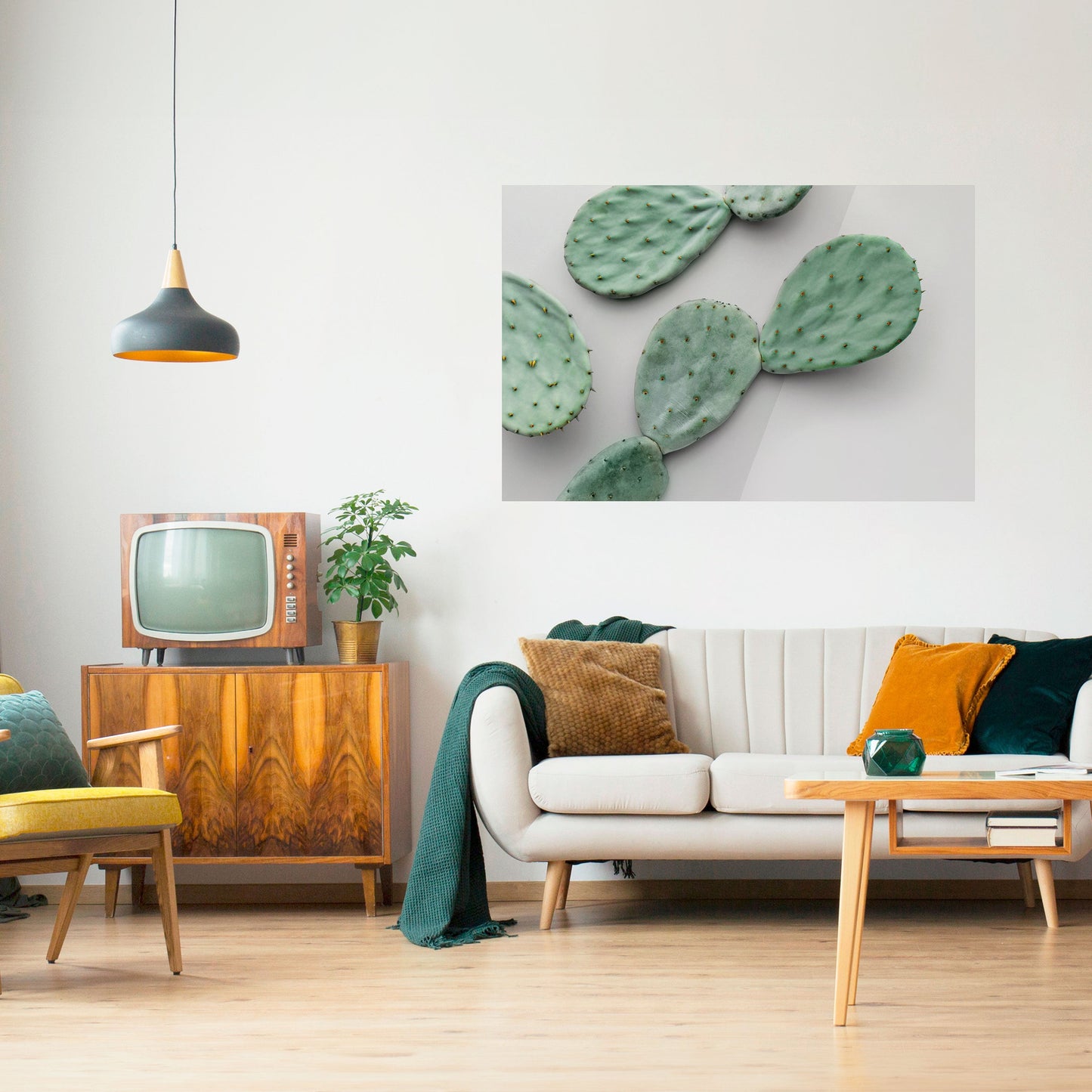 CACTUS DREAMSCAPE Poster orizzontale staccabile e attaccabile