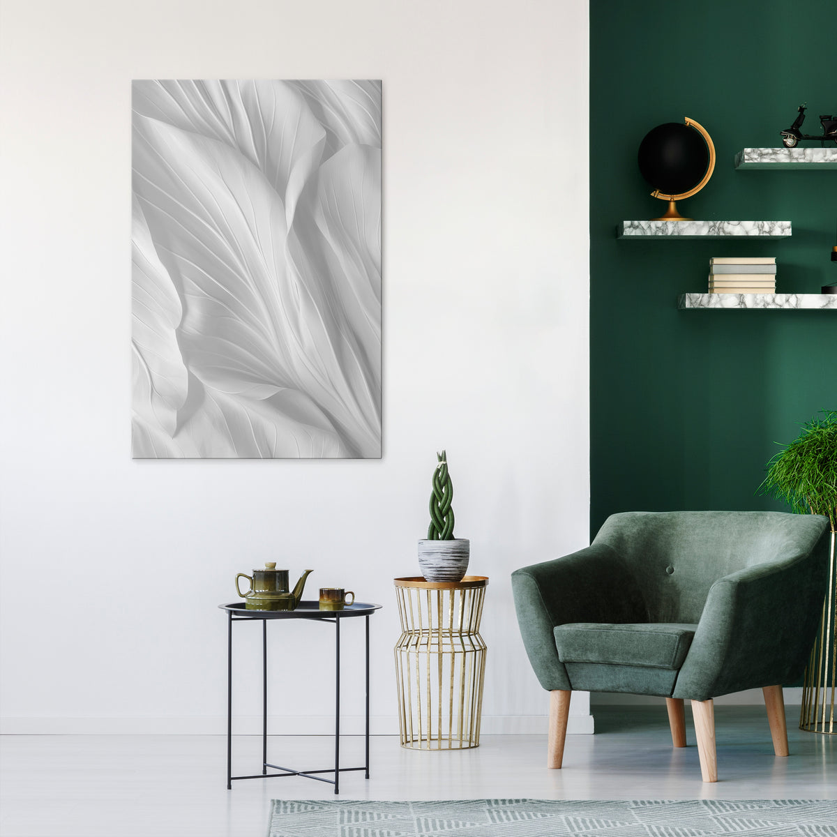SILKEN SERENITY Vertical Canvas Print