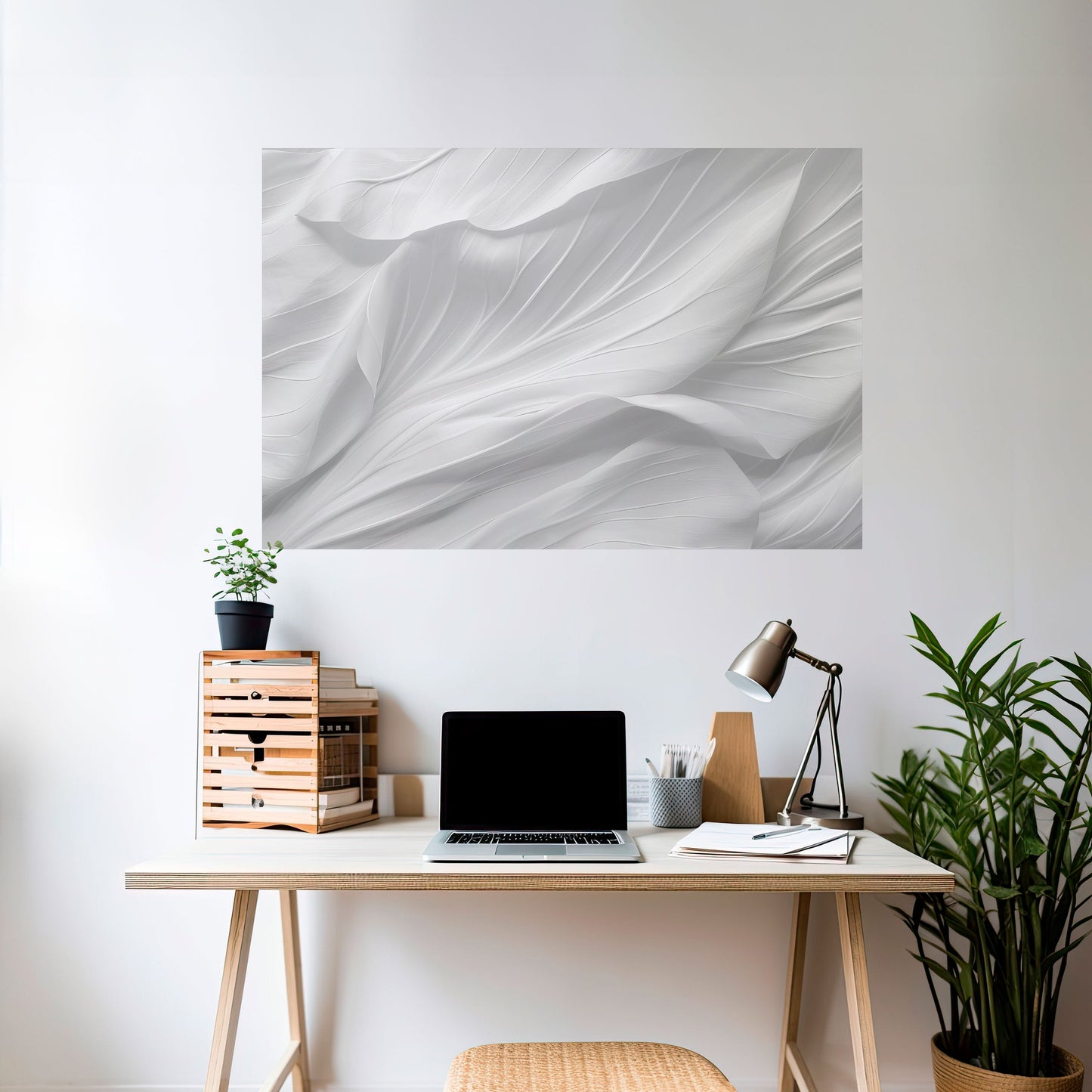SILKEN SERENITY Poster orizzontale staccabile e attaccabile