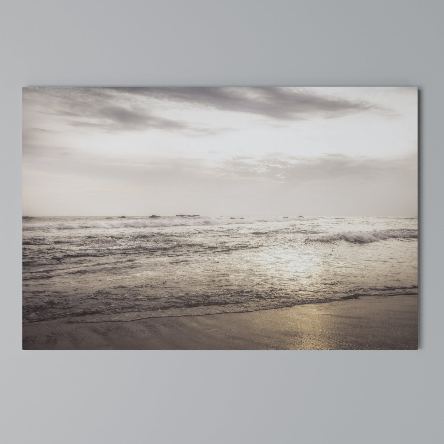 WHISPERS OF THE OCEAN Stampa su tela orizzontale
