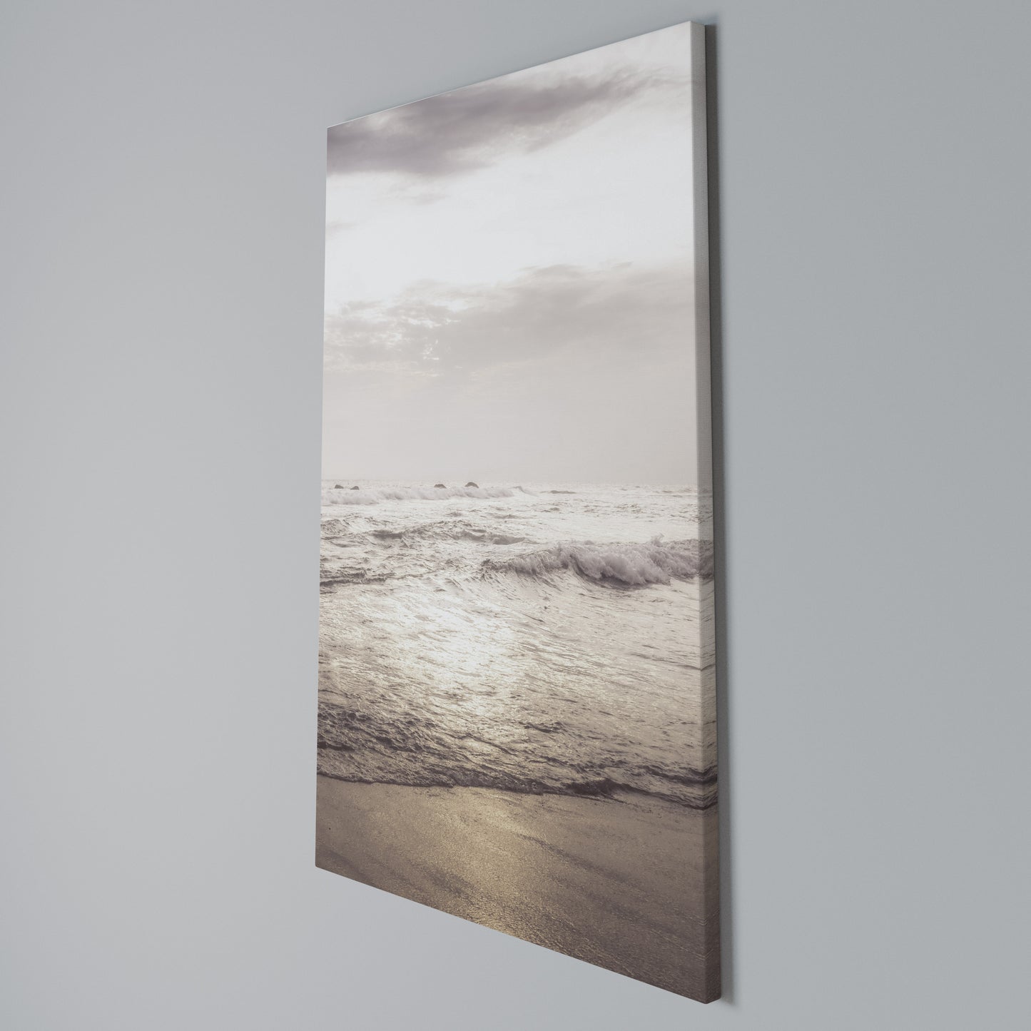 WHISPERS OF THE OCEAN Stampa su Tela Verticale