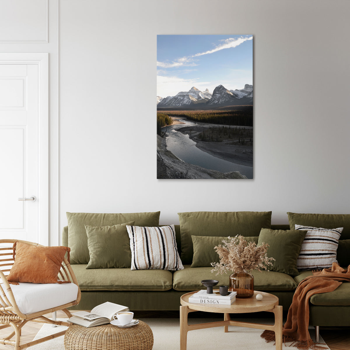 ECHOES OF NATURE'S SPLENDOR Vertical Canvas Print