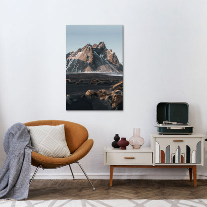 ECHOES OF TIMELESS HEIGHTS Vertical Canvas Print