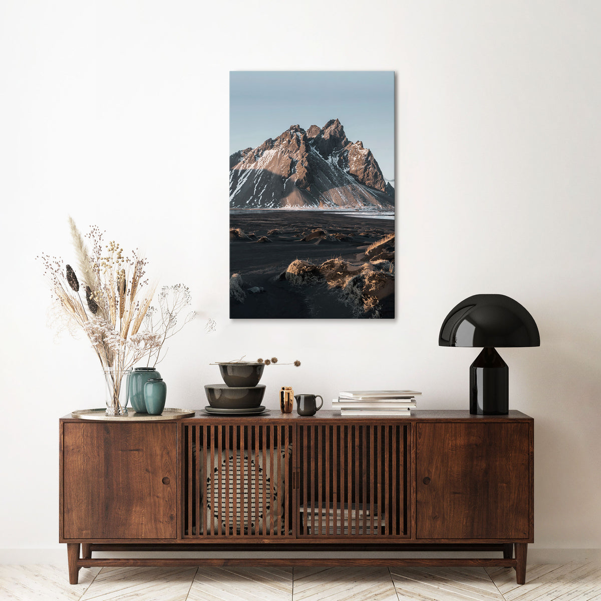 ECHOES OF TIMELESS HEIGHTS Vertical Canvas Print