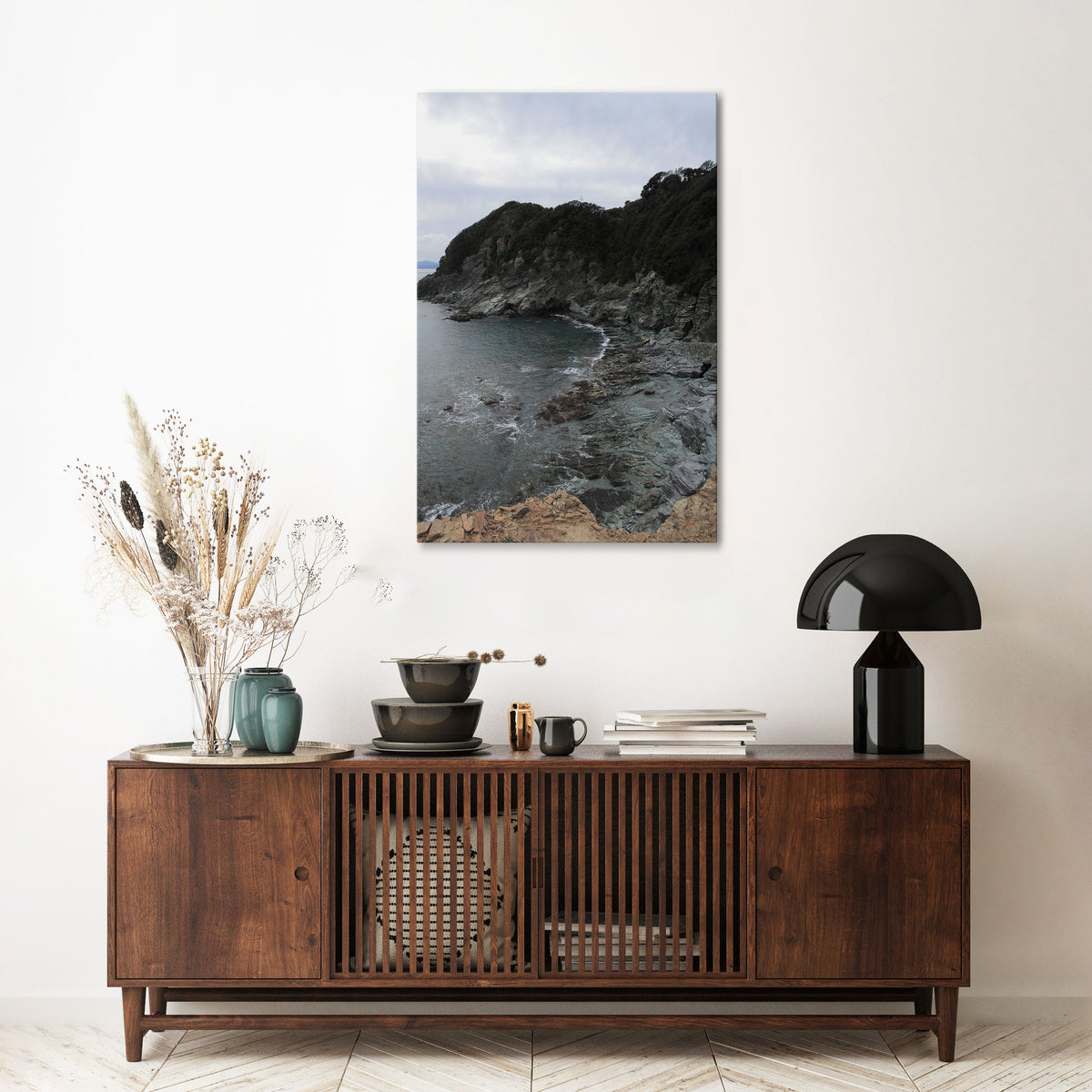 STONE MELODY AT SEA Vertical Canvas Print
