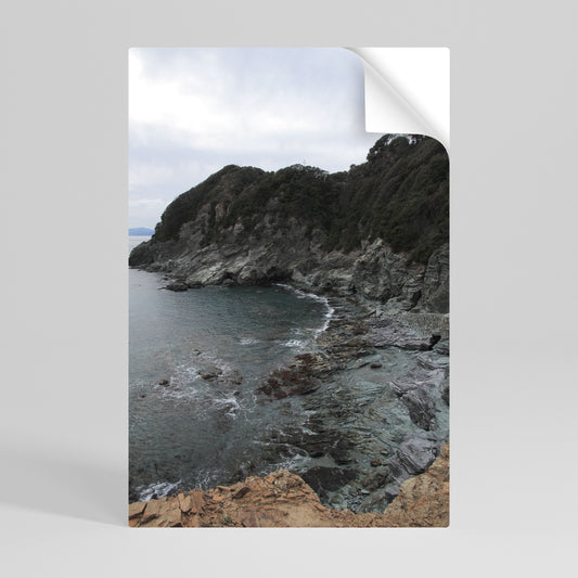 STONE MELODY AT SEA Poster verticale staccabile e attaccabile