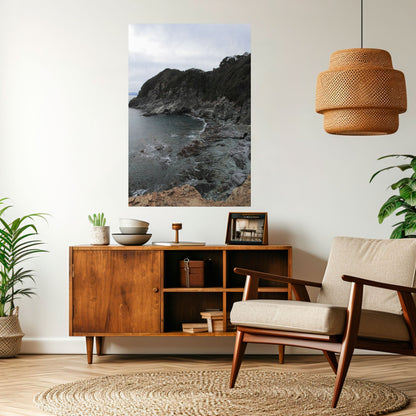STONE MELODY AT SEA Poster verticale staccabile e attaccabile