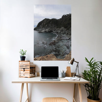 STONE MELODY AT SEA Poster verticale staccabile e attaccabile