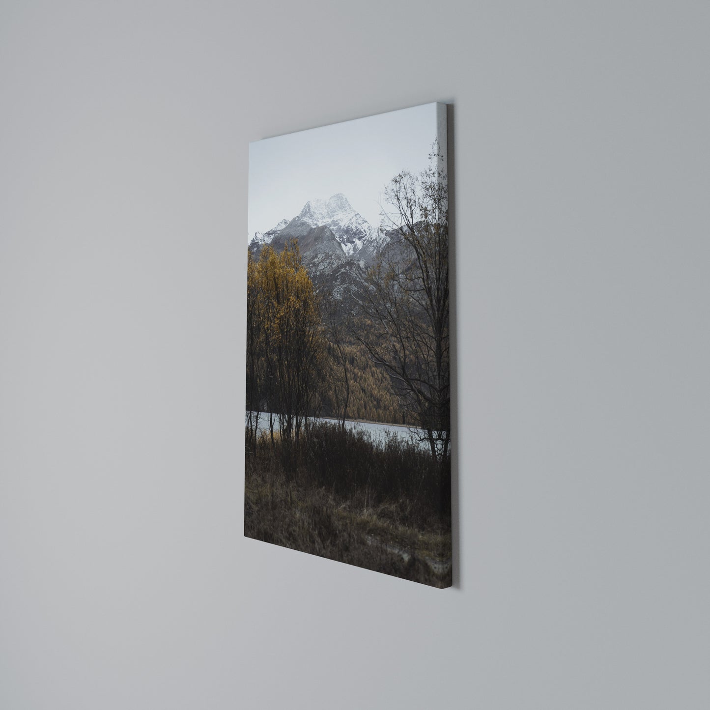 AUTUMN'S SILENT EMBRACE Vertical Canvas Print