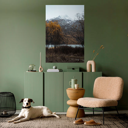Poster verticale staccabile e attaccabile "ABBRACCIO SILENZIOSO D'AUTUNNO"