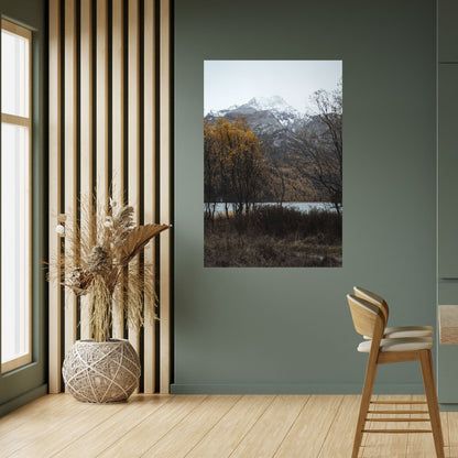 Poster verticale staccabile e attaccabile "ABBRACCIO SILENZIOSO D'AUTUNNO"