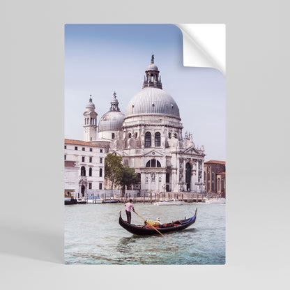 GONDOLA SERENATA Poster verticale staccabile e attaccabile
